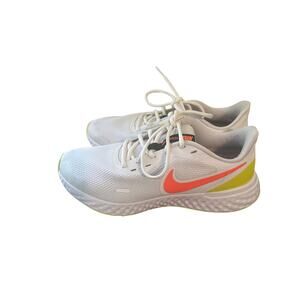 Nike Revolution 5 Women’s Size 10 White Yellow And Orange Sneakers P
